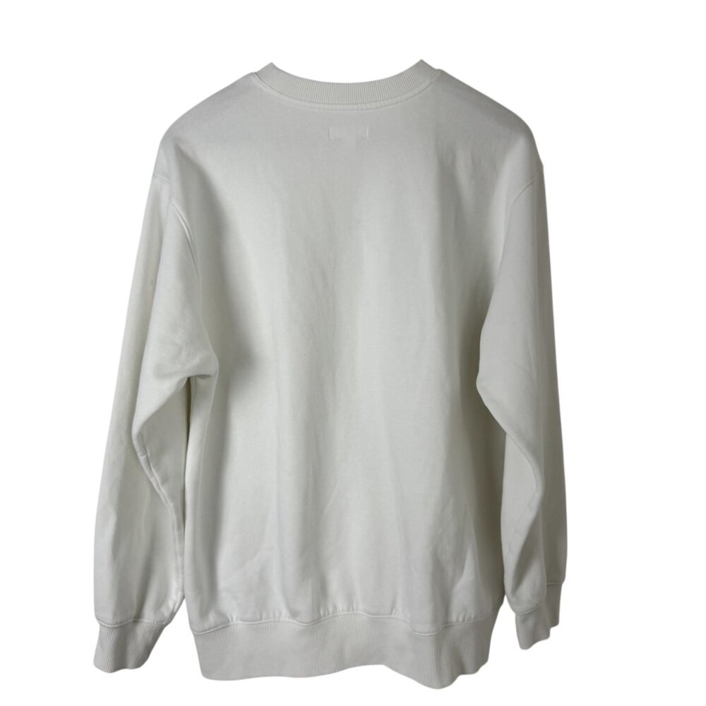 Nordstrom BP. White Sweatshirt Women's Med Casual Minimalist Warm BP487122MI EUC - Picture 4 of 9